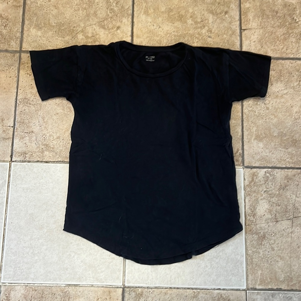 Madewell relaxed black short sleeved tee